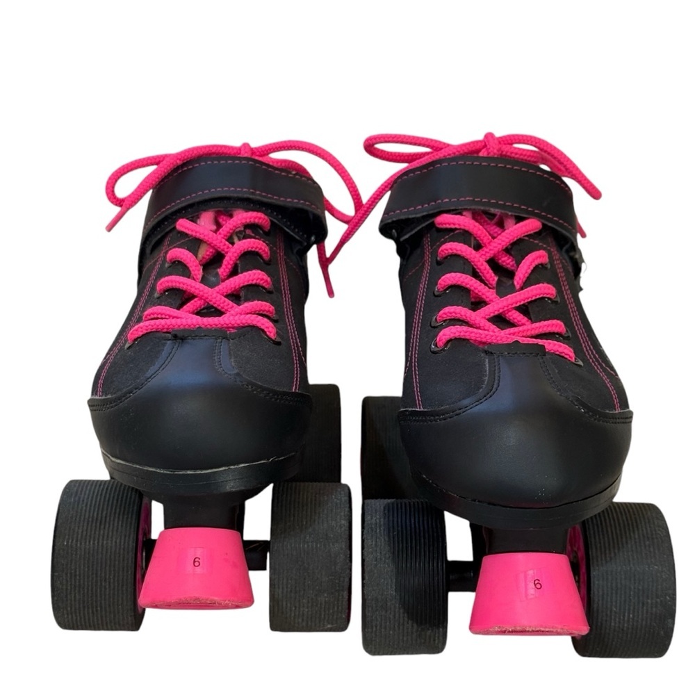 GTX 500 Adult Black and Pink Rink Skates by Pacer - Picture 2 of 10